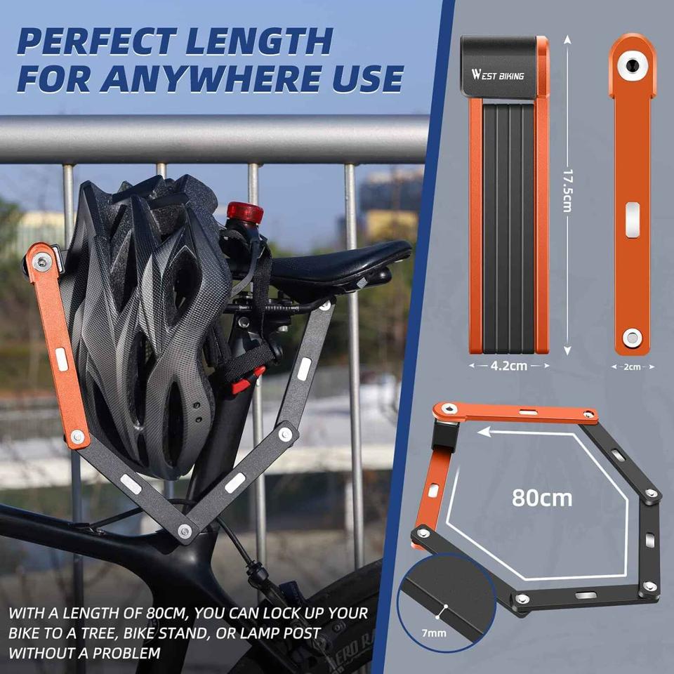 Compact Folding Bike Lock: Secure and Portable Bicycle Security