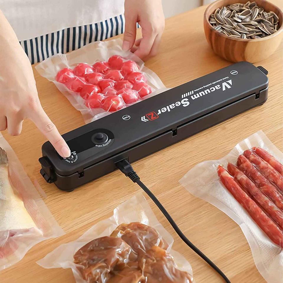 Electric Home Kitchen Food Saver: Vacuum Bag Sealer Packing Machine