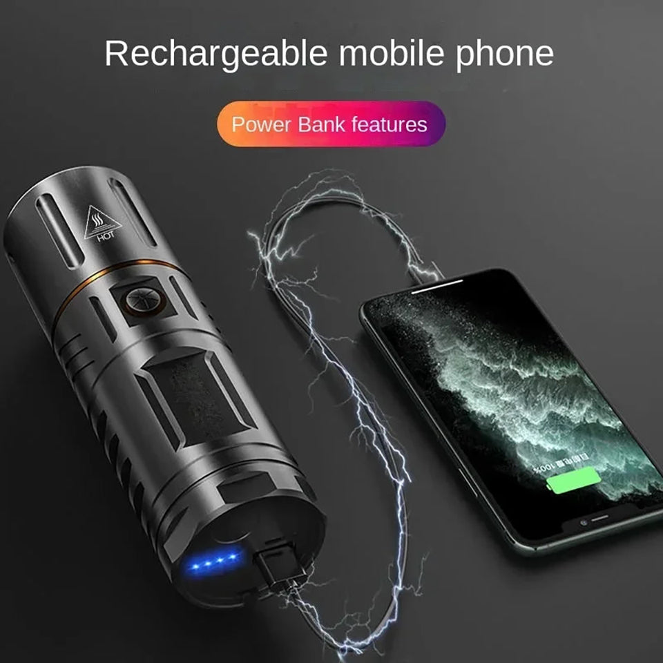 Ultra Bright Night Beam Rechargeable Flashlight: Empower Your Path with Radiant Light