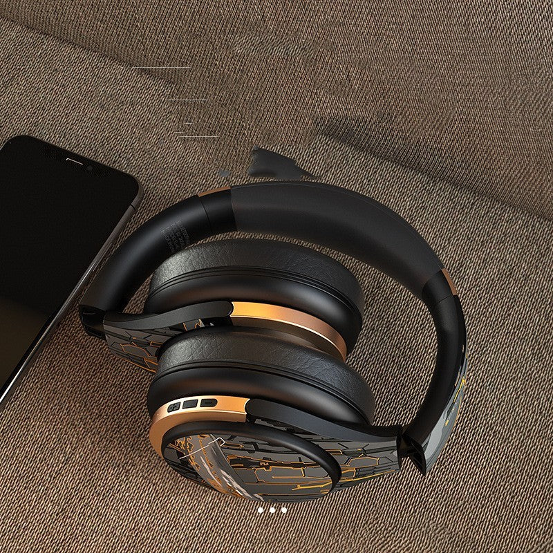 Bluetooth Headphone Head-mounted Active Noise Reduction E-sports Games Computer Ultra-long Life Battery