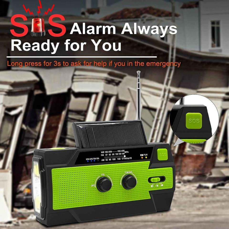 Crisis-Ready Crank Weather Radio