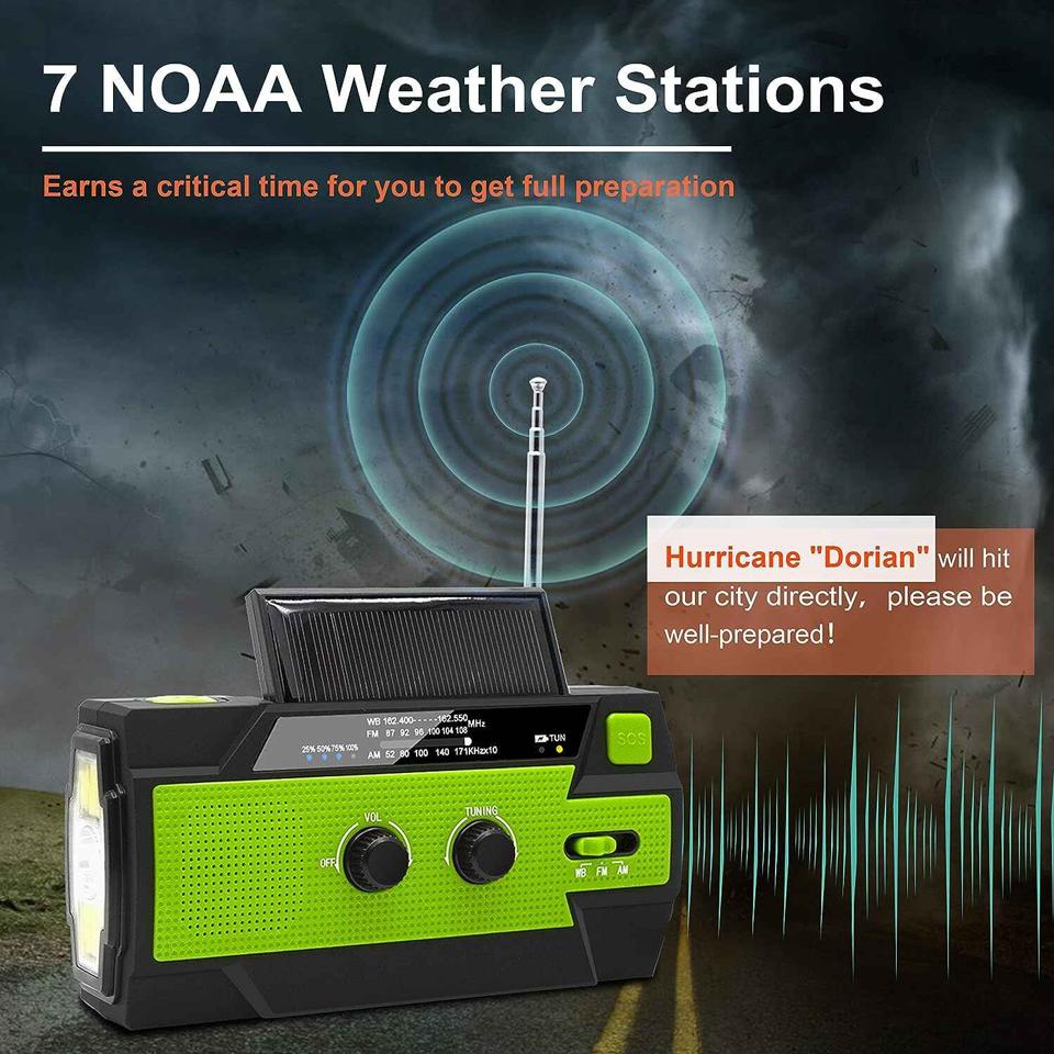 Crisis-Ready Crank Weather Radio