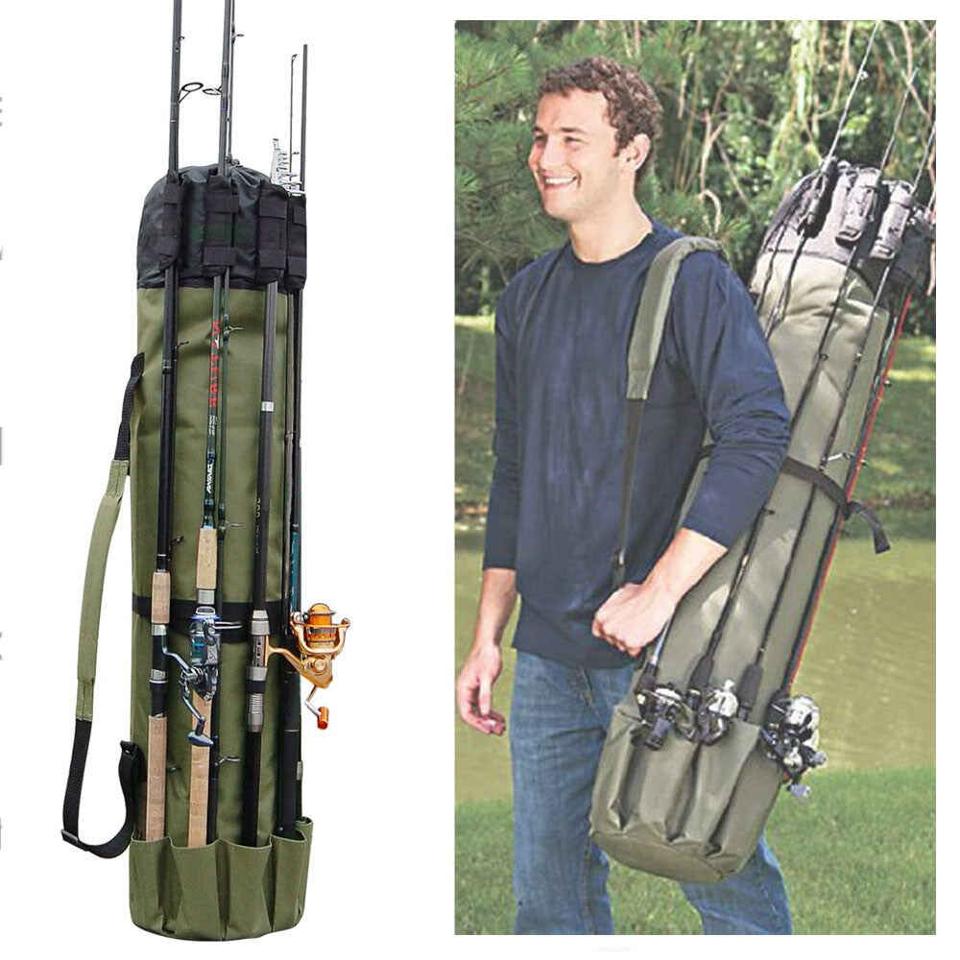 Portable Fishing Rod and Tackle Bag: Convenient Gear Storage Solution