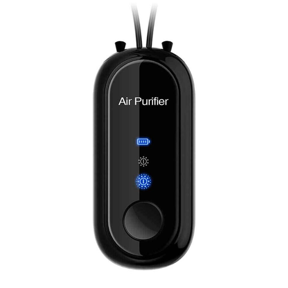 Personal Mini Air Purifier Necklace: Portable Wearable Air Purifier with USB Charging