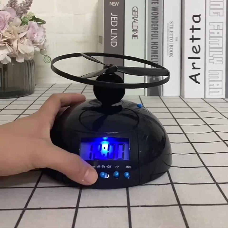 Innovative Flying Runaway Helicopter Alarm Clock