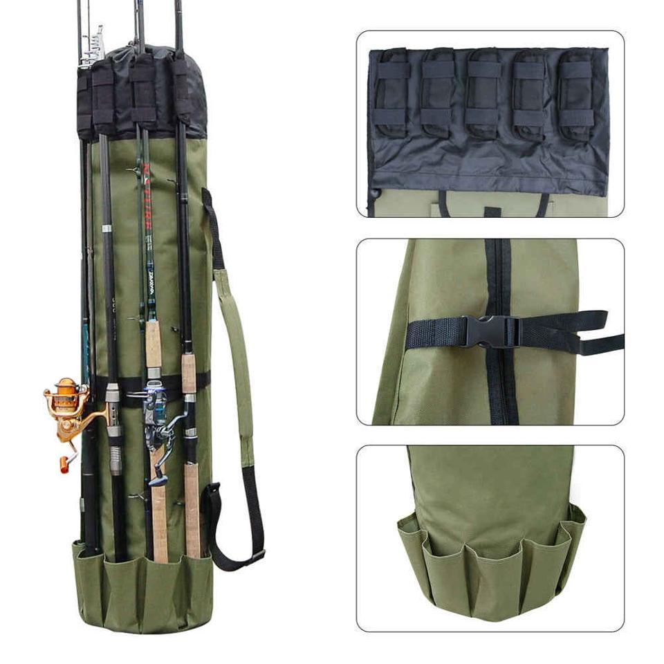 Portable Fishing Rod and Tackle Bag: Convenient Gear Storage Solution