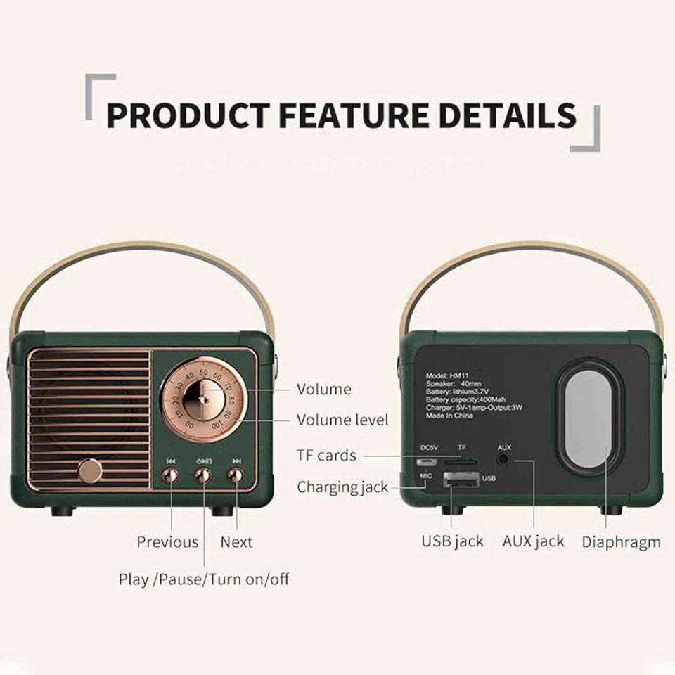 Retro Bluetooth Speaker: Vintage Style, Modern Connectivity